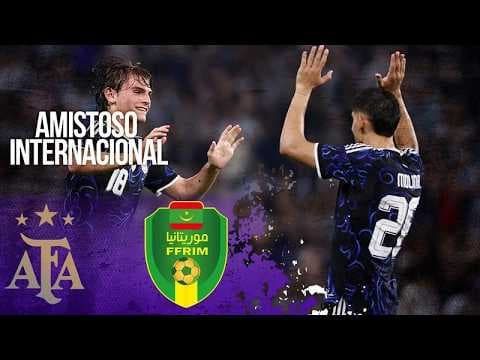 Argentina derrota 2-1 a Mauritania en amistoso previo al Mundial 2026 con goles de Enzo Fernández y Nico Paz