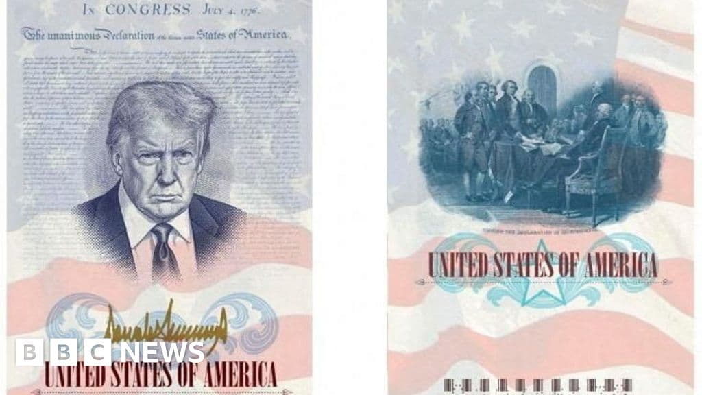Trump's Face on New U.S. Passports for America's 250th Birthday
