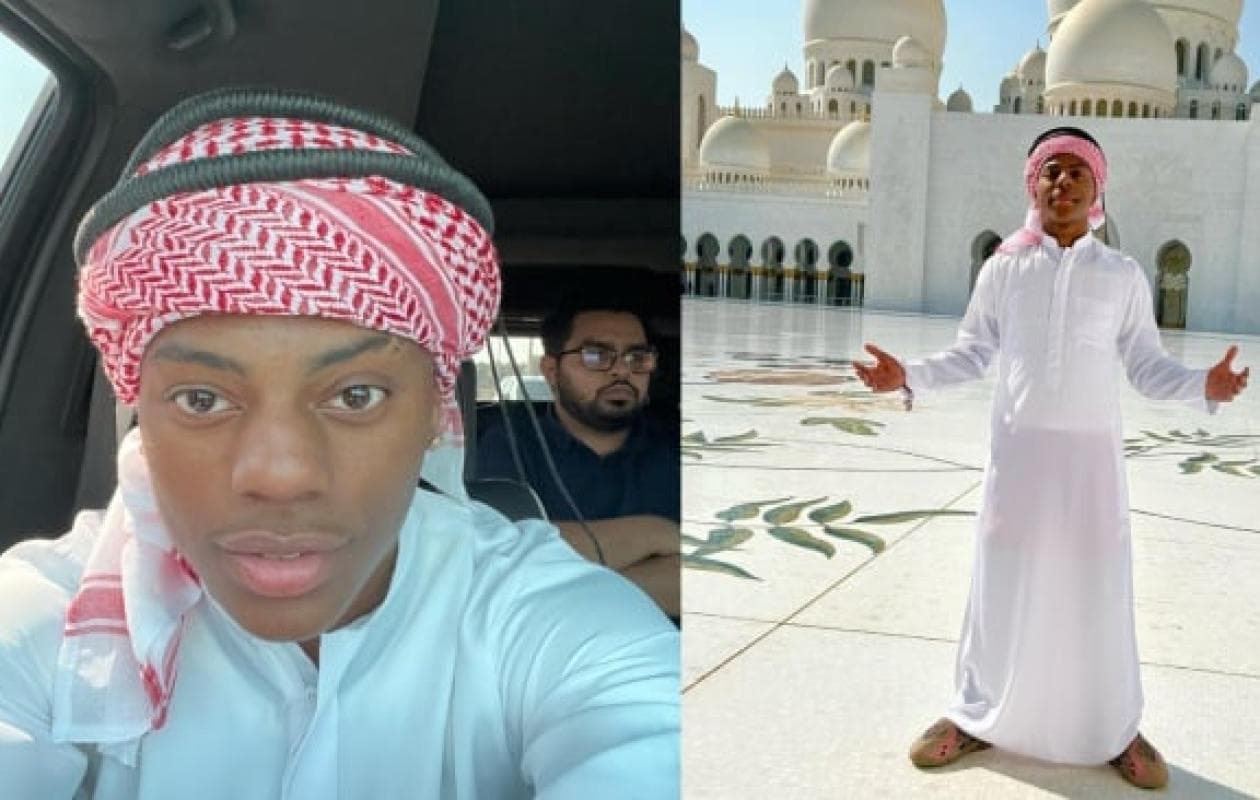 IShowSpeed surpris en train d'accomplir la prière dans une mosquée durant le Ramadan