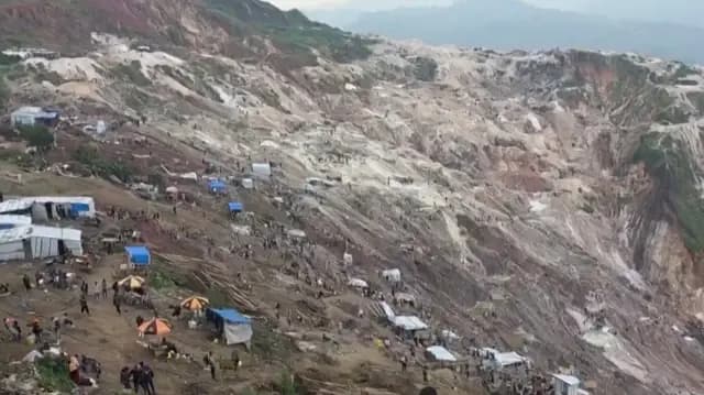 RDC : Au moins 55 mineurs tués dans un glissement de terrain à Rubaya