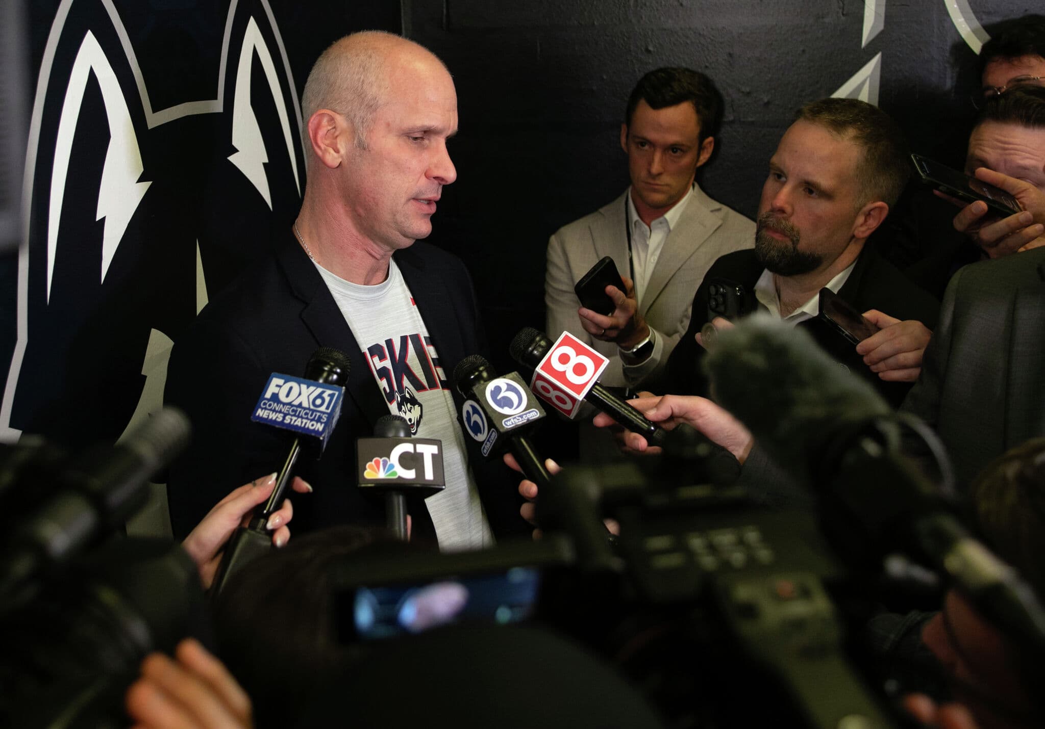 UConn's Coach Dan Hurley Reacts to Championship Game Loss