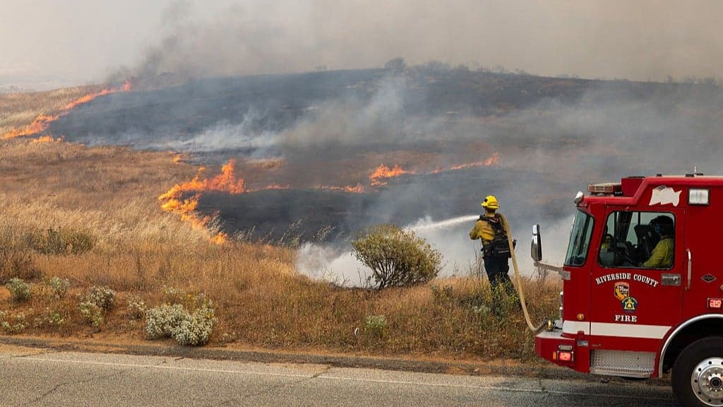 California Wildfire Burns Over 6 Square Miles, Prompting Evacuations and School Closures