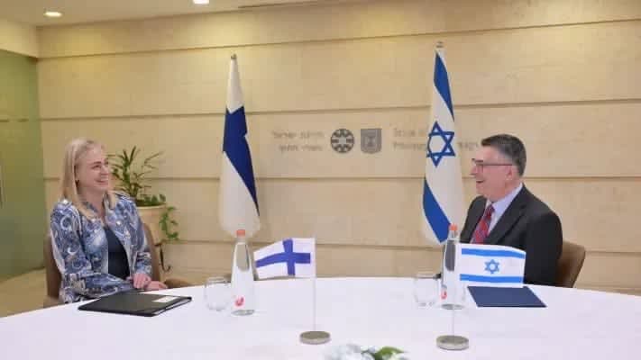 Finnish Foreign Minister Visits Israel for First Time in a Decade, Discusses EU Ties and Regional Security