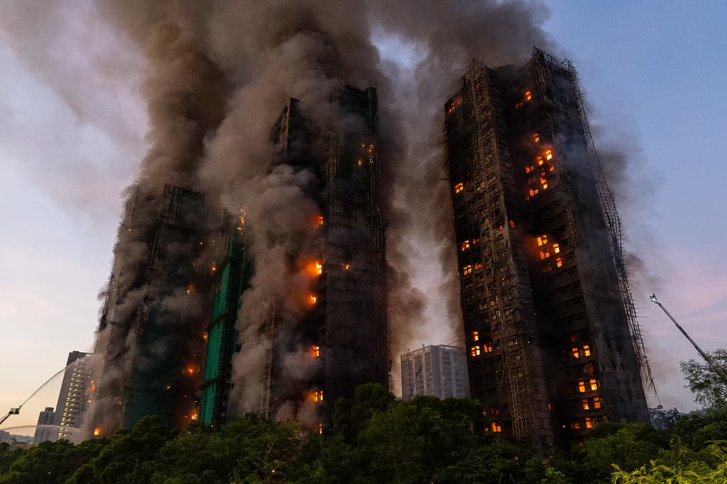 Hong Kong inculpe sept personnes et deux entreprises d'homicide involontaire suite à un incendie meurtrier dans un immeuble