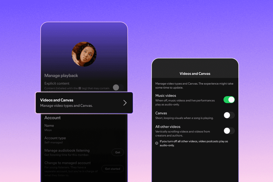 Spotify Lets Users Turn Off All Video Content