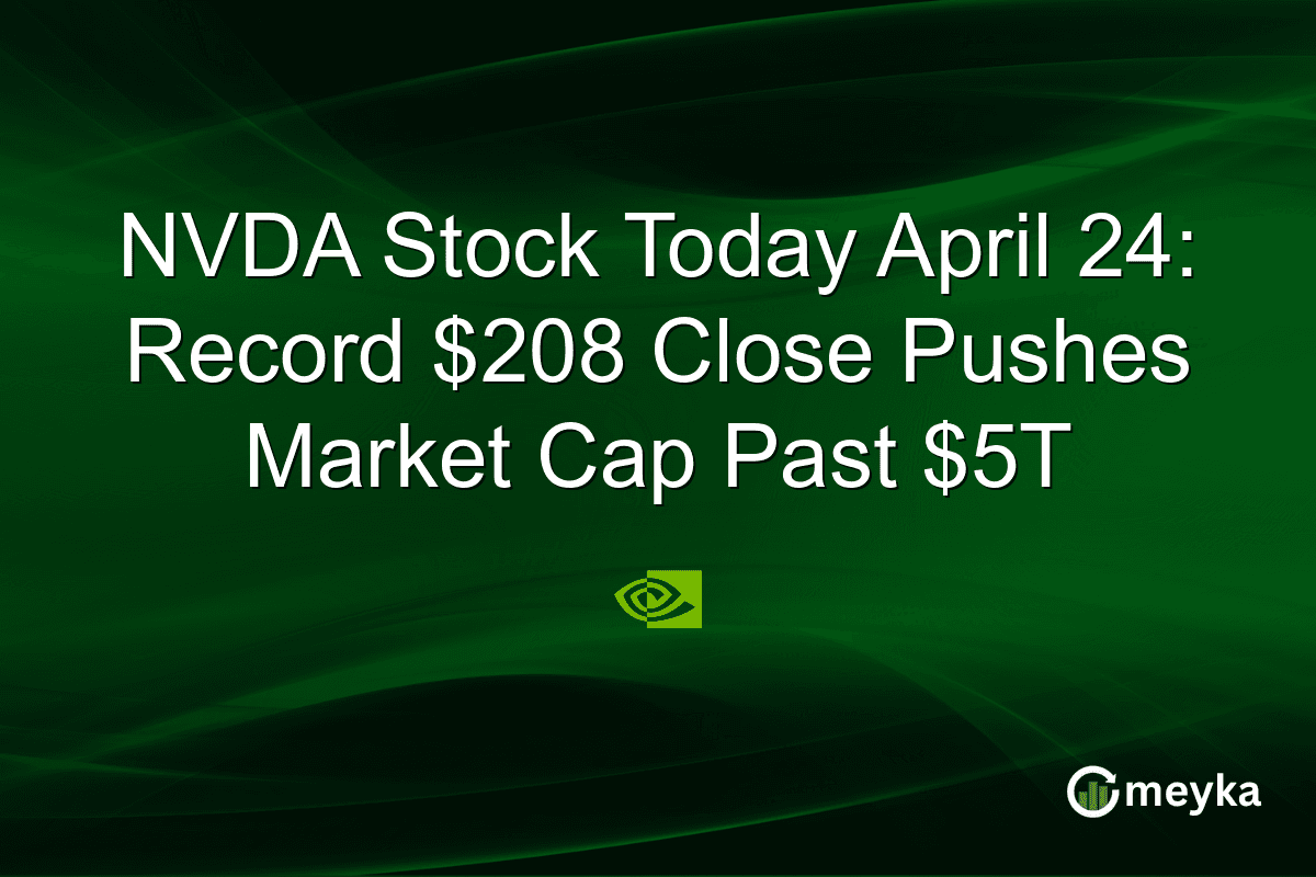 Nvidia stock hits record high, surpassing $5 trillion market cap
