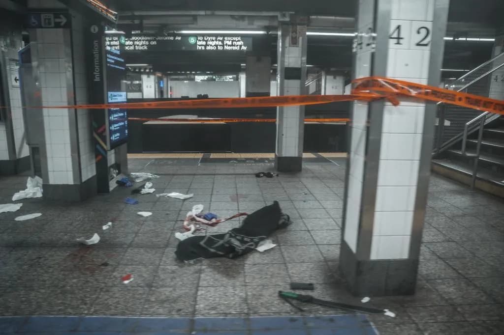 Hombre apuñala a tres personas en el metro de Nueva York; la policía abate al atacante