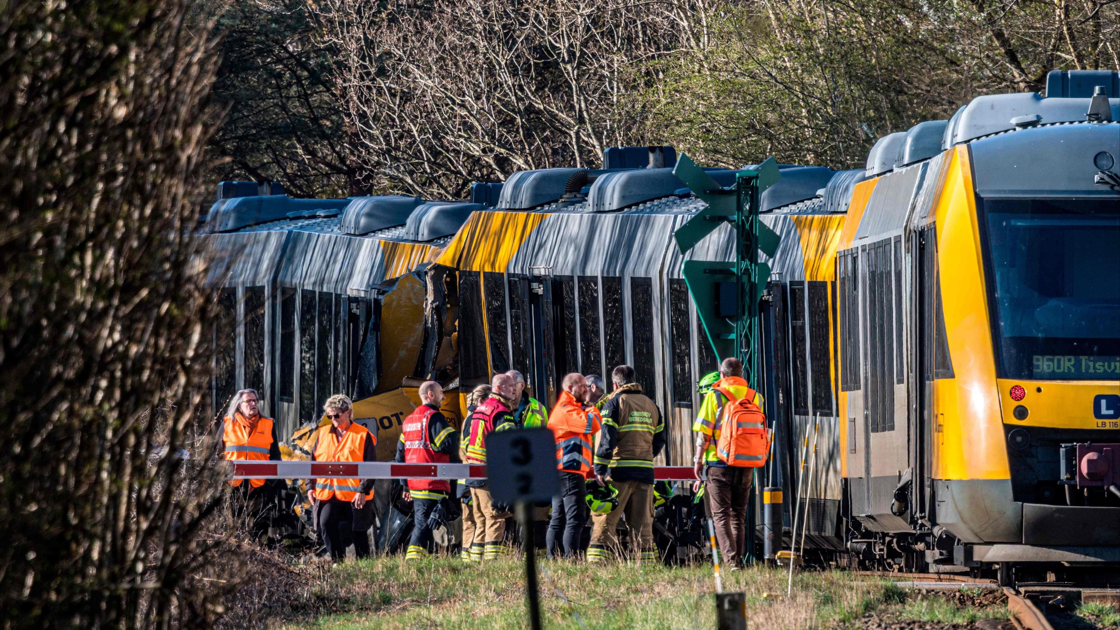 Train collision in Denmark injures 17, five critically