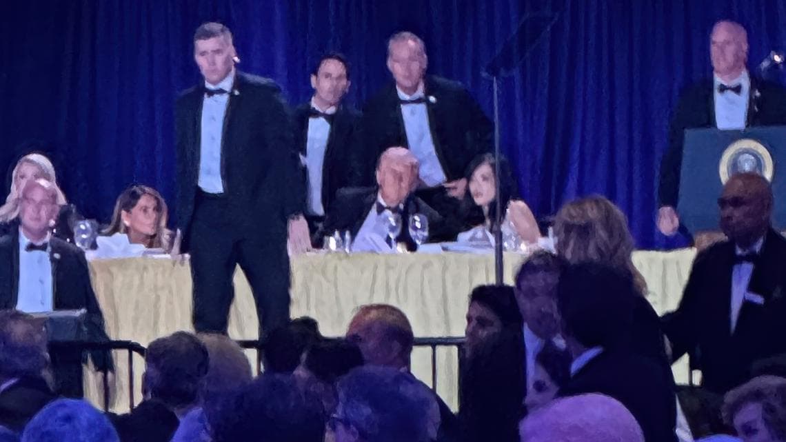 Video Shows Moment Man Charged in Assassination Attempt on Trump at White House Dinner