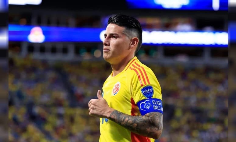 James Rodríguez es hospitalizado por deshidratación en Minnesota tras partido con Colombia.