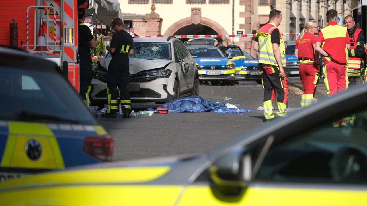 Car plows into crowd in German city, killing two