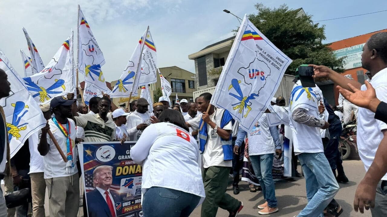 Manifestation à Kinshasa pour soutenir les sanctions américaines contre l'ex-président Kabila